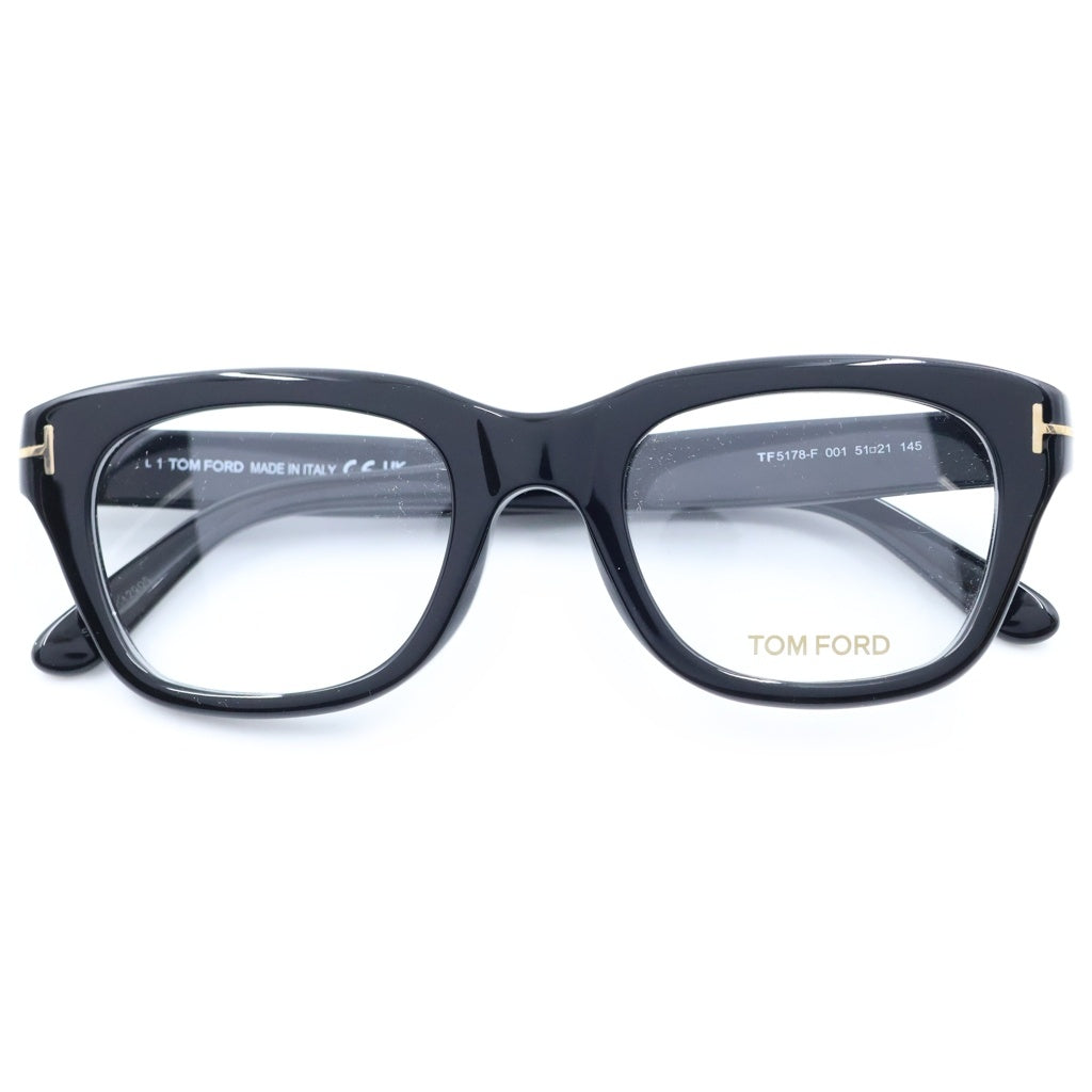 TOM FORD(トムフォード) アジアンフィット ウェリントンフレーム クリアレンズ サングラス メガネ ブラック TF5178-F