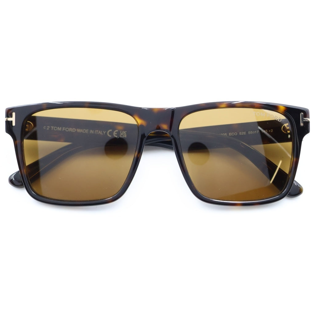 TOM FORD(トムフォード) CALDER スクエアフレーム カラーレンズ サングラス メガネ ブラウン TF1205