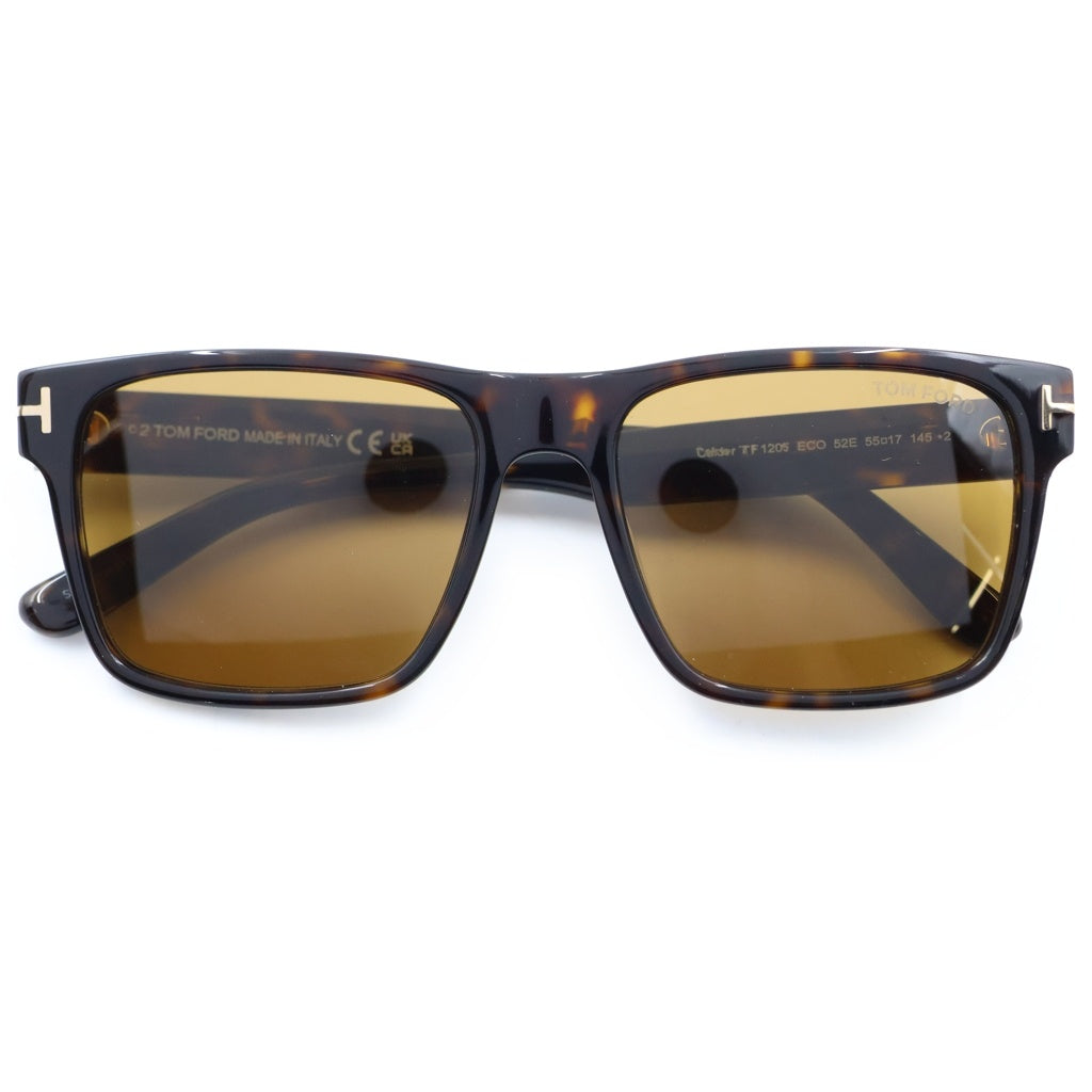 TOM FORD(トムフォード) CALDER スクエアフレーム カラーレンズ サングラス メガネ ブラウン TF1205