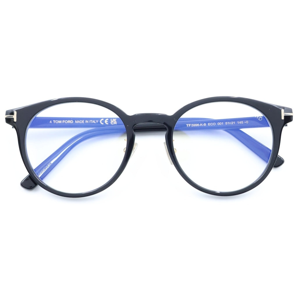 TOM FORD(トムフォード) アジアンフィット ボストンフレーム クリアレンズ サングラス メガネ ブラック TF5996-K-B
