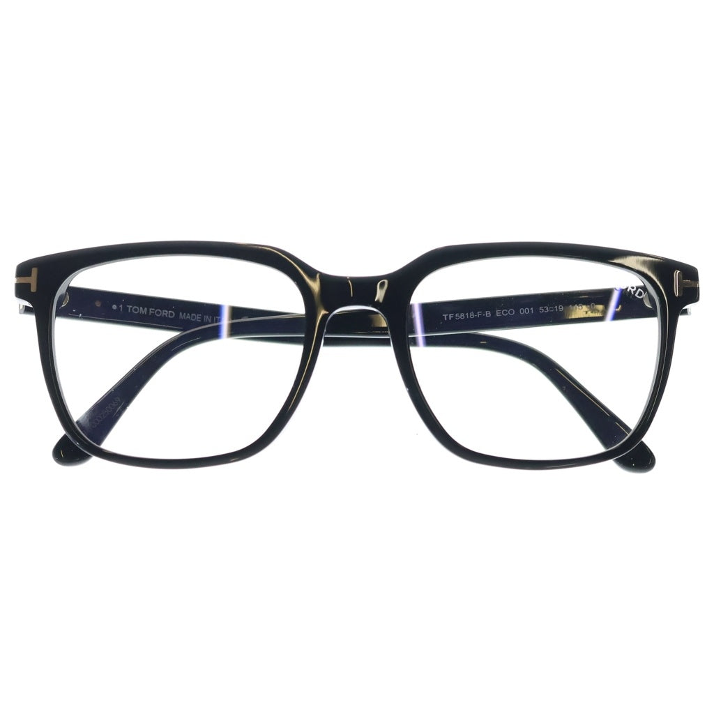 TOM FORD(トムフォード) TF5818-F-B アジアンフィット ウェリントンフレーム クリアレンズ サングラス メガネ ブラック