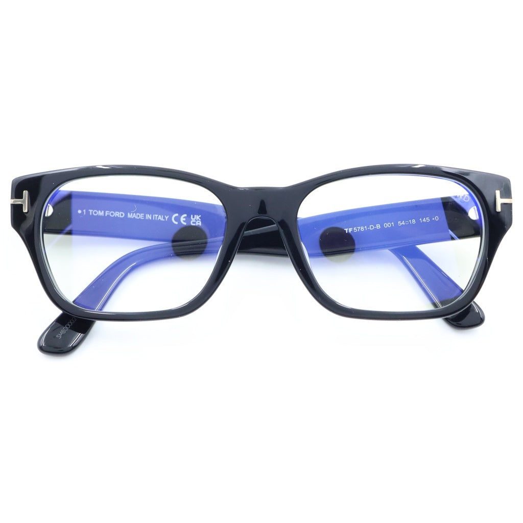 TOM FORD(トムフォード) アジアンフィット スクエアフレーム クリアレンズ サングラス メガネ ブラック TF5781-D-B レディース