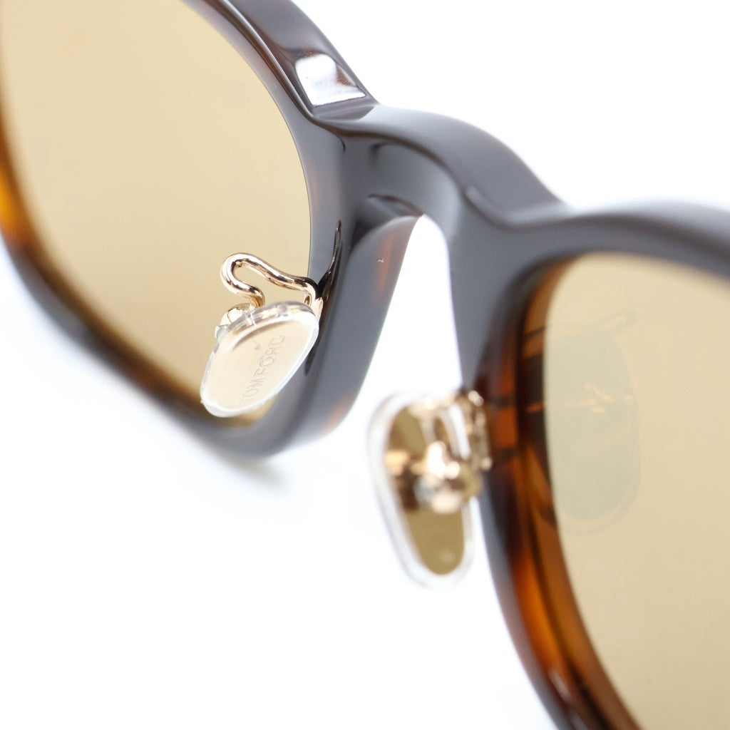 TOM FORD(トムフォード) アジアンフィット スクエアフレーム クリア カラーレンズ サングラス メガネ ブラウン TF1350-D レディース