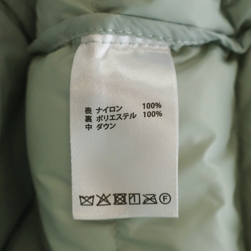 NO BRAND(ノーブランド) FEELS SHELL DOWN JACKET フィールズ シェル フーデッド ジップアップ ダウンジャケット ブルー