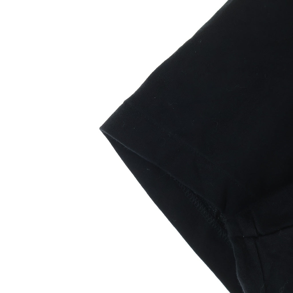 Yohji Yamamoto POUR HOMME(ヨウジヤマモト プールオム) 19SS 英字PT 丸半 クルーネック半袖Tシャツ カットソー ブラック HH-T36-085