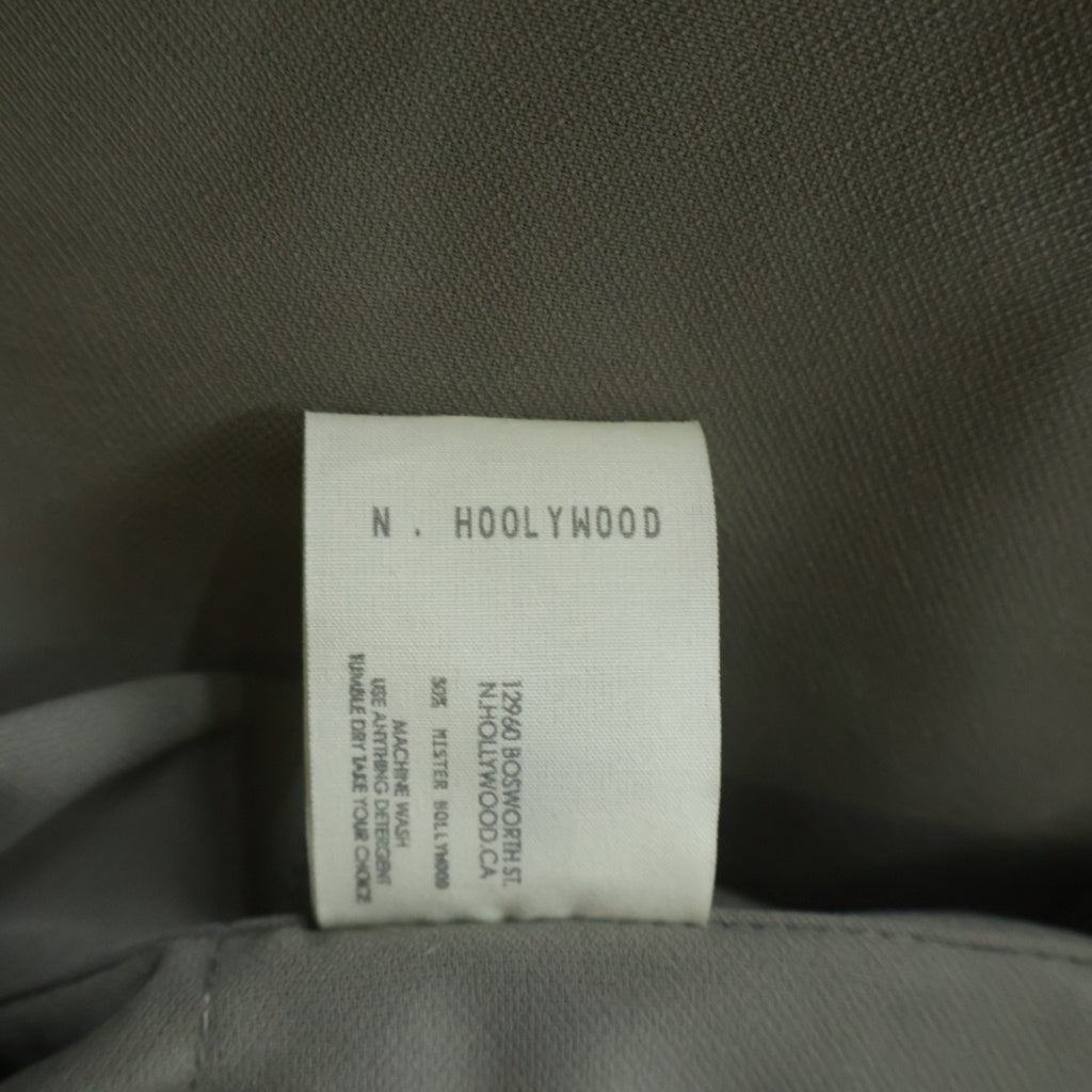 N.HOOLYWOOD(エヌハリウッド) 24SS HALF SLEEVE SHIRT 比翼ボタン ハーフスリーブ ポリシャツ カーキ 9241-SH50-005