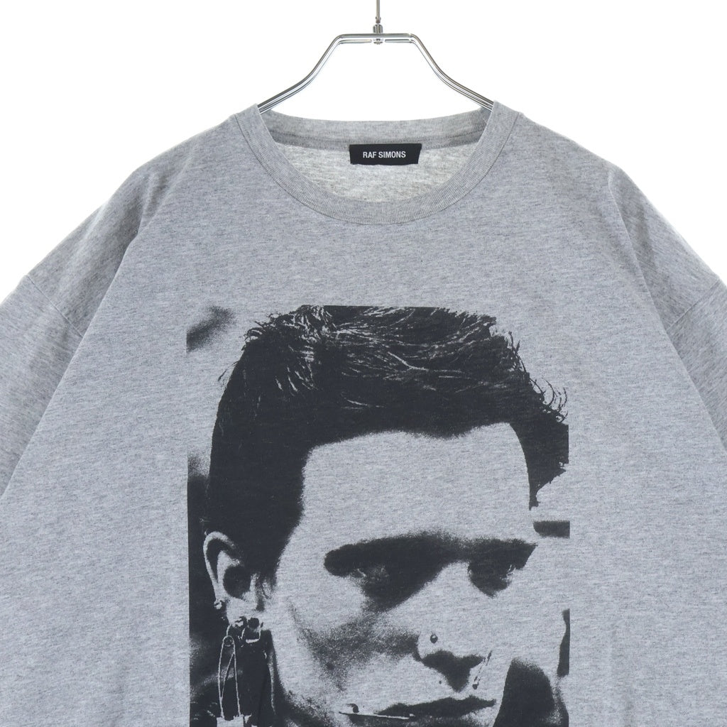 RAF SIMONS(ラフシモンズ) 19SS グラフィックフォトプリント クルーネック半袖Tシャツ カットソー グレー 191.124