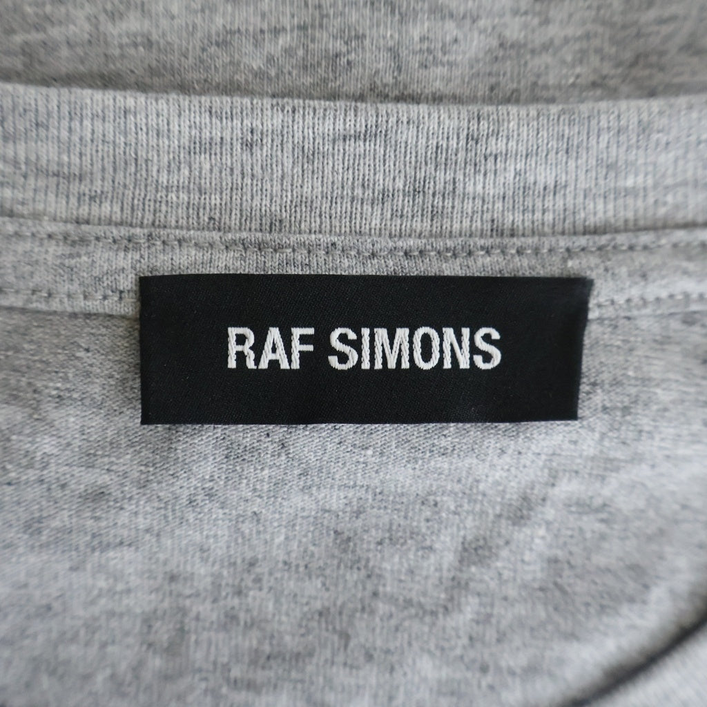 RAF SIMONS(ラフシモンズ) 19SS グラフィックフォトプリント クルーネック半袖Tシャツ カットソー グレー 191.124