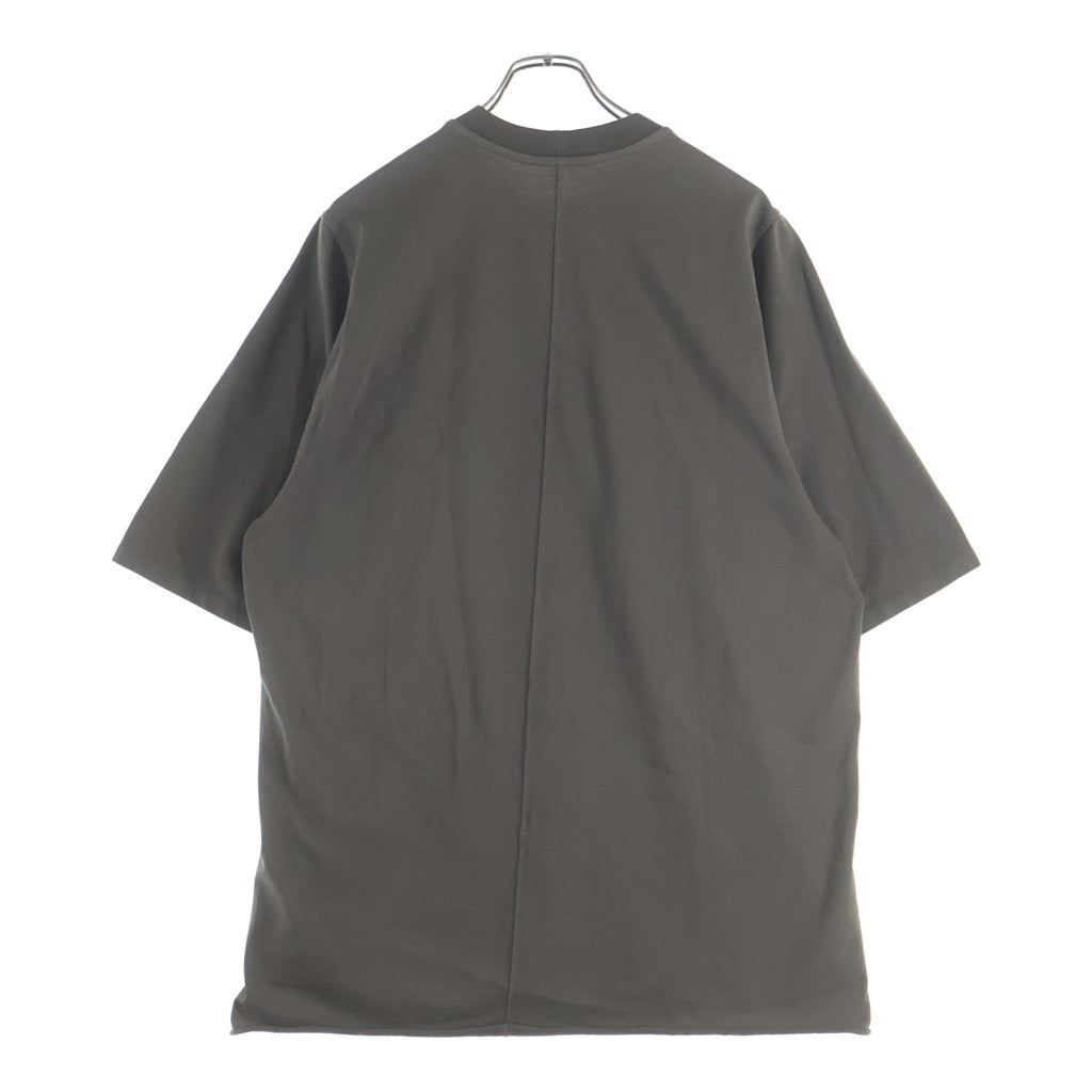 Rick Owens(リックオウエンス) 25AW JUMBO T ジャンボ クルーネック 半袖Tシャツ カットソー グレー RR021E1274-RIG