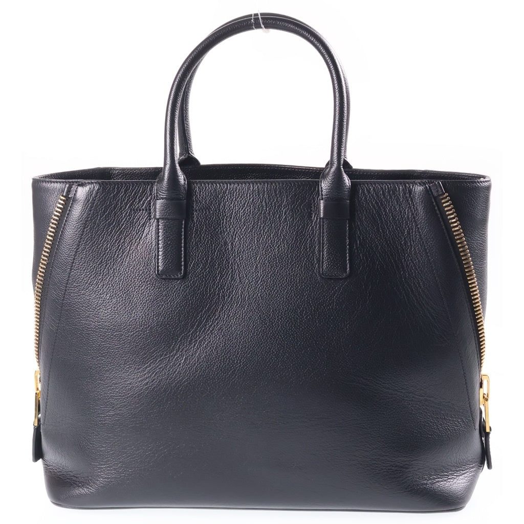TOM FORD(トムフォード) JENNIFER TOTE MEDIUM ジェニファー 2WAY レザー ショルダー トートバッグ ブラック L0583T-007-AG レディース