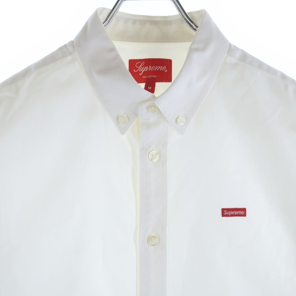 SUPREME(シュプリーム) 21AW Small Box Twill Shirt スモールボックスロゴ ツイル ボタンダウン 長袖シャツ ホワイト