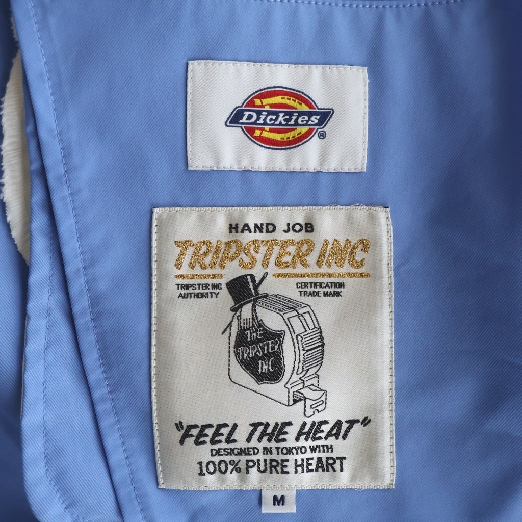 Dickies(ディッキーズ) 24SS xTRIP STAR SET UP SUIT セットアップ スーツ テーラードジャケット ジップフライパンツ ブルー 241M10BM01