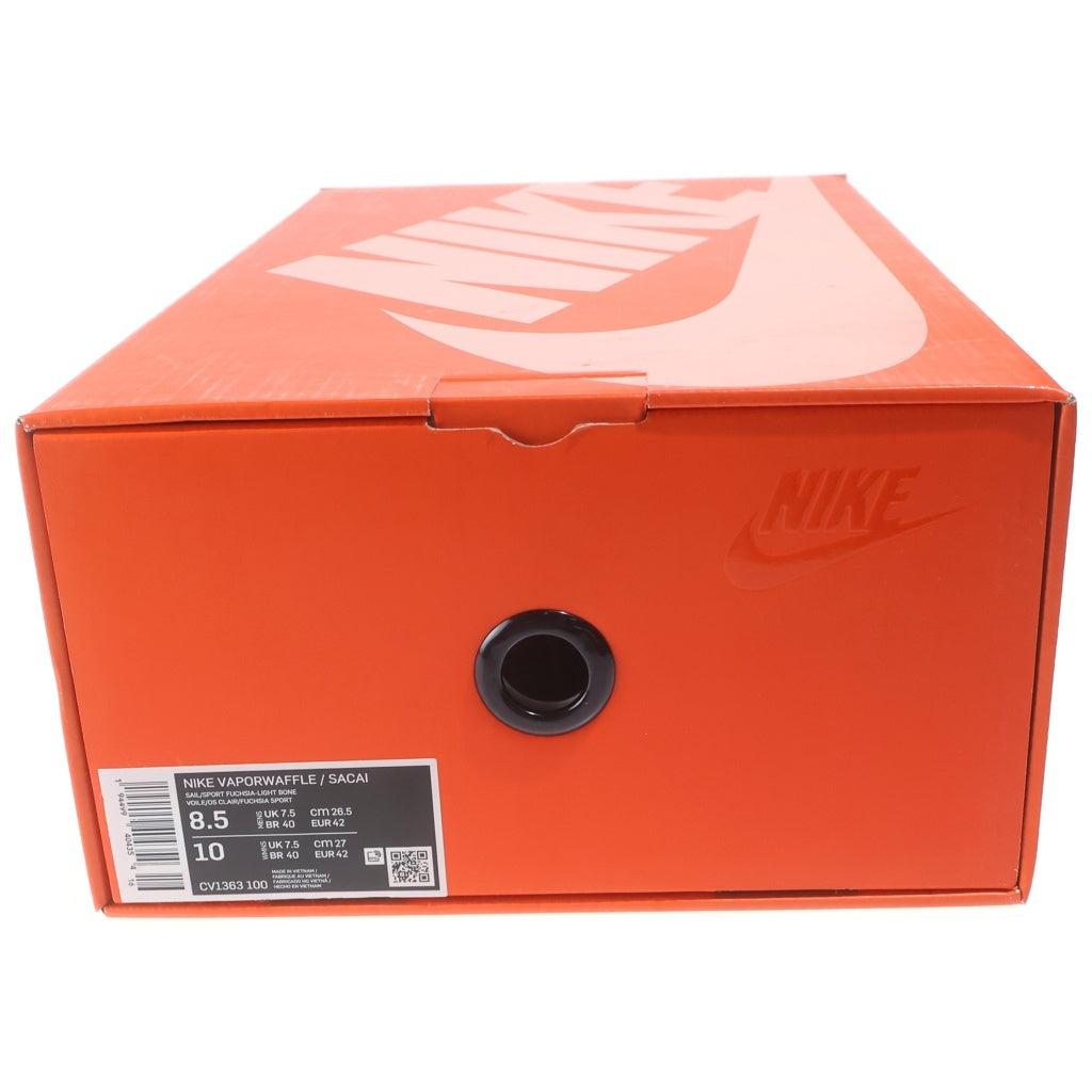 NIKE(ナイキ) ×SACAI VAPOR WAFFLE ROYAL FUCHSIA サカイ ヴェイパーワッフル ロイヤルフューシャ スウェード メッシュ ローカットスニーカー マルチ US8.5/26.5cm CV1363-100