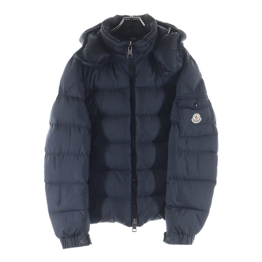 MONCLER(モンクレール) 15AW HYMALAY ヒマレイ ロゴパッチ ジップアップ フーデッドダウンジャケット ブラック A20914195005 54654