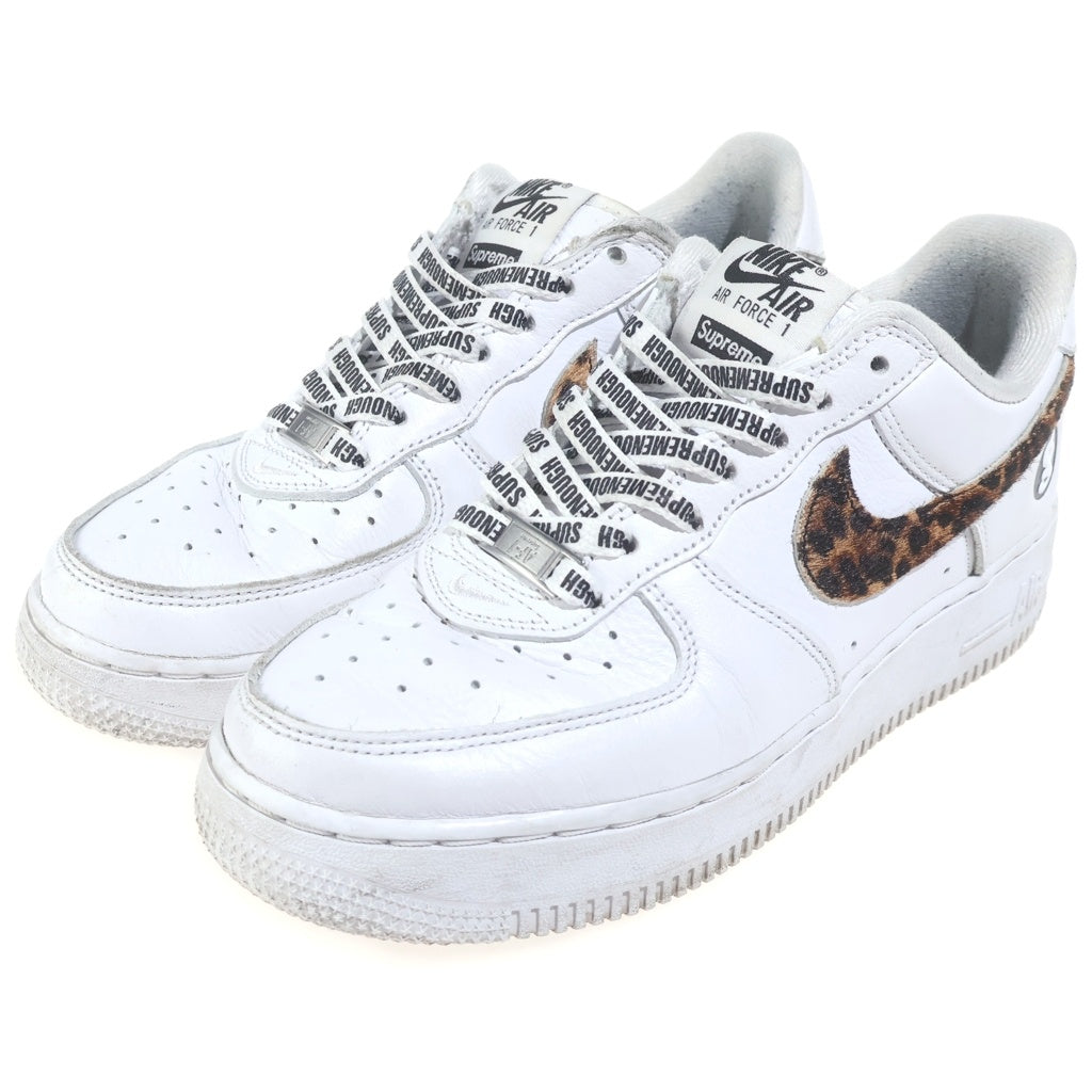 NIKE(ナイキ) ×SUPREME ×GOODENOUGH 25SS AIR FORCE1 LOW WHITE/LEOPARD シュプリーム グッドイナフ エアフォース1 レオパード ローカットスニーカー ホワイト US6/24cm IM3483-100 レディース