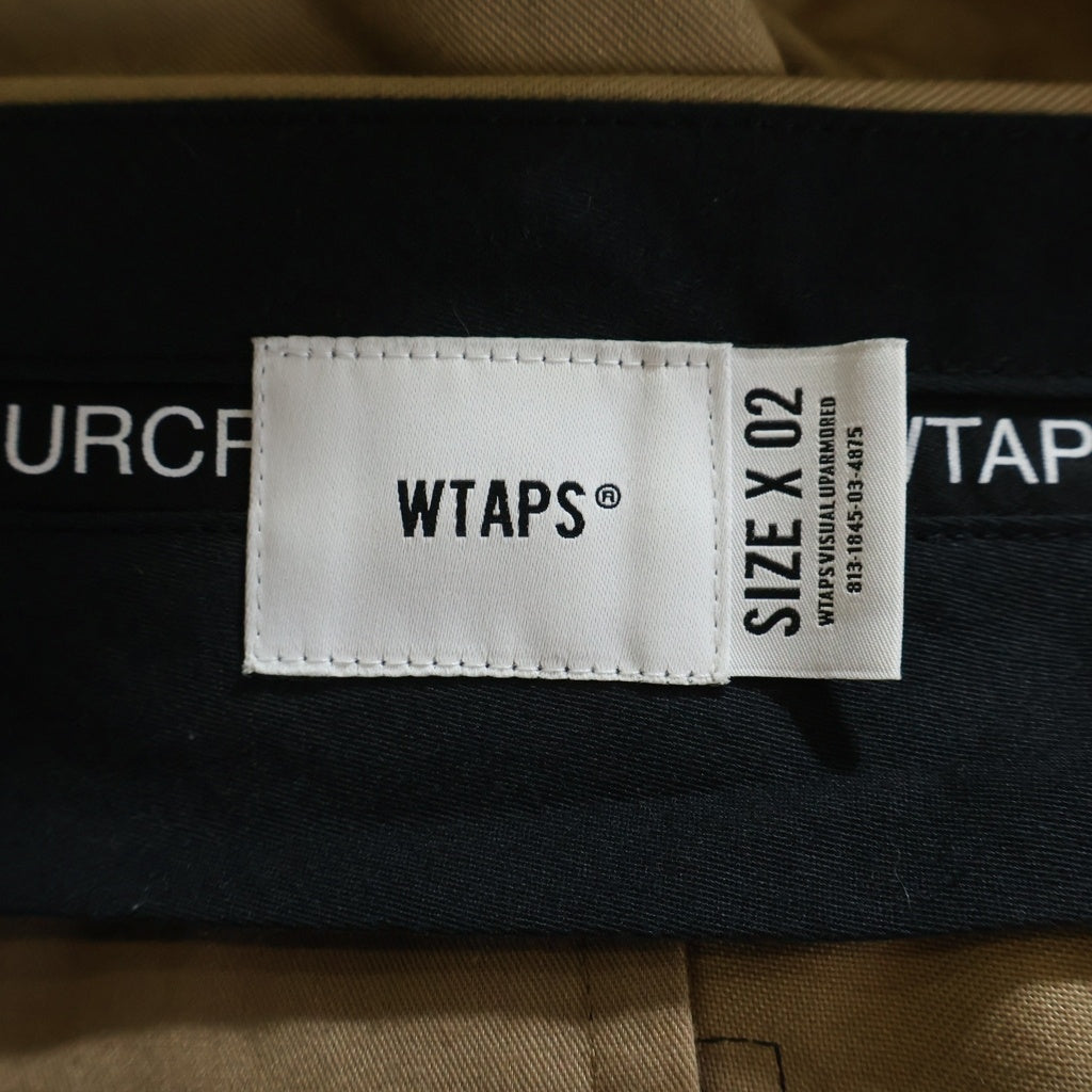 UNDERCOVER(アンダーカバー) 21AW ×WTAPS T/C TWILL SIDE ZIP 2TUCK PT ダブルタップス ツイルサイドジップ 2タック パンツ ベージュ UC1B9501