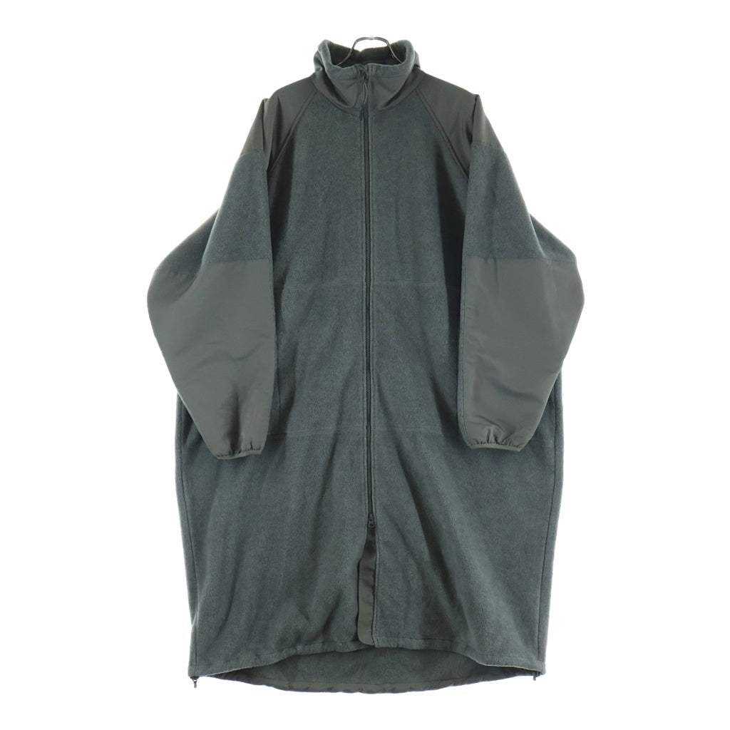 HYKE(ハイク) 22AW FLEECE LONG COAT フリースロングコート オリーブ 27043
