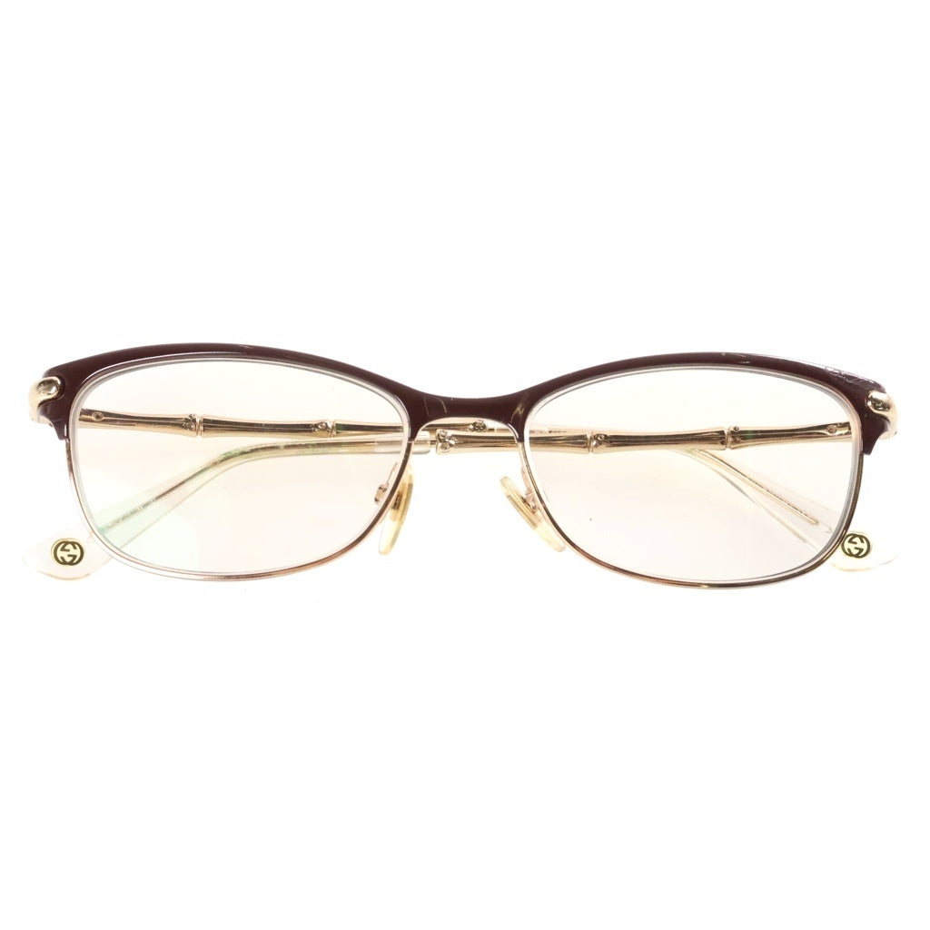 GUCCI(グッチ) スクエアフレーム アイウェア 眼鏡 ブラウン/ゴールド GG4277