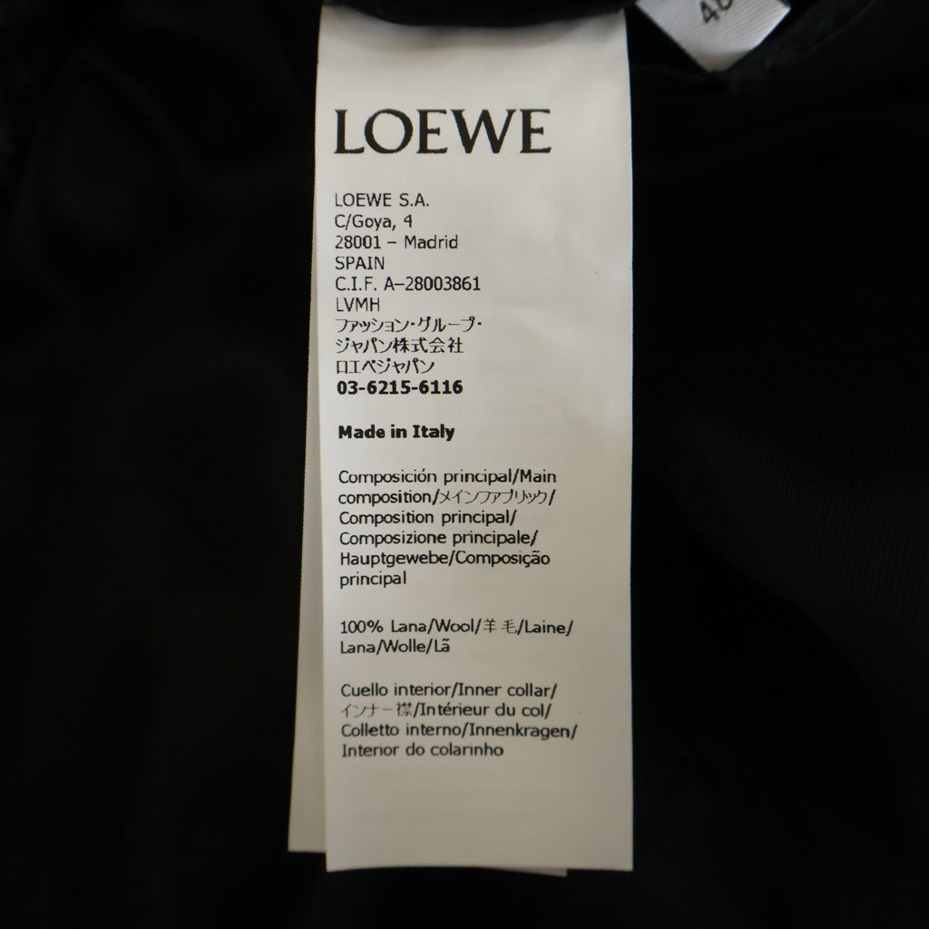LOEWE(ロエベ) 24AW SINGLE BREASTED JACKET 千鳥格子 レーヨン混 シングルブレストジャケット グレー HSM1Y03W08
