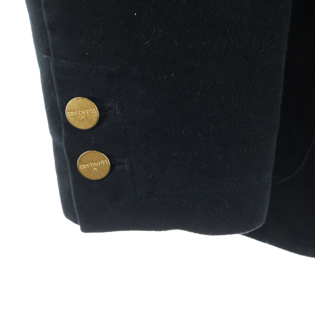 CARHARTT(カーハート) ×ADAM KIMMEL アダムキメル コットンモールスキン テーラードジャケット 金ボタンブレザー ブラック AKC02