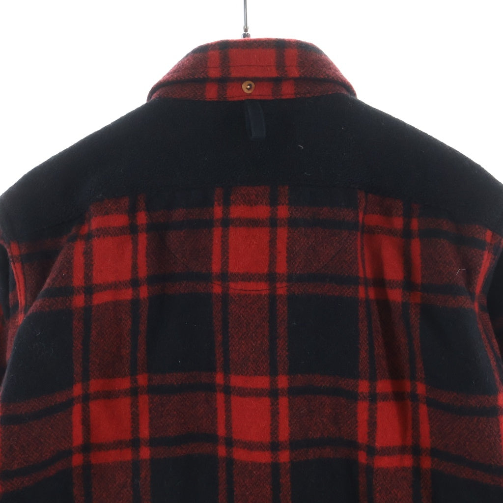 eYe COMME des GARCONS JUNYA WATANABE MAN(アイ コム デ ギャルソン ジュンヤ ワタナベ マン) ×LEVI'S 15AW AD2015 リーバイス レザーエルボーパッチ ウールフランネル トラッカージャケット WP-B908