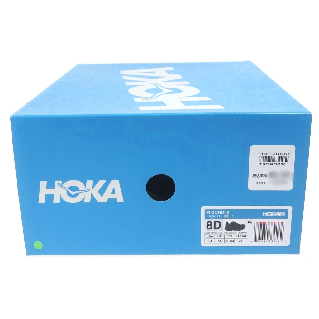 HOKA ONE ONE(ホカオネオネ) M BONDI 9 ボンダイ メッシュ ローカットスニーカー ブラック US8/26cm 1162011