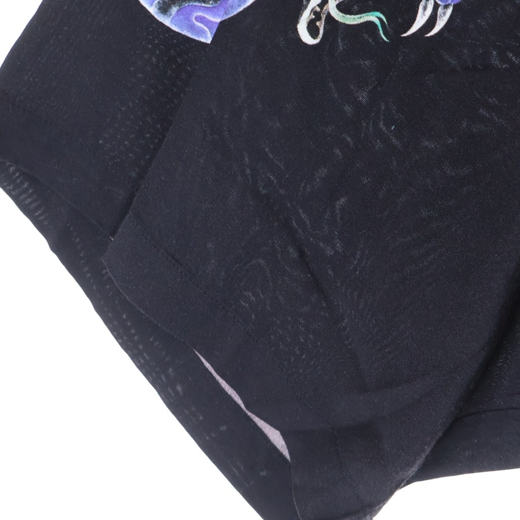 NEXUS7(ネクサスセブン) ×HAMADARAKA HAWAIIAN SHIRT YAMATANO OROCHI ハマダラカ ヤマタノオロチ 半袖 ハワイアンシャツ ブラック RCS-NAE-S0D