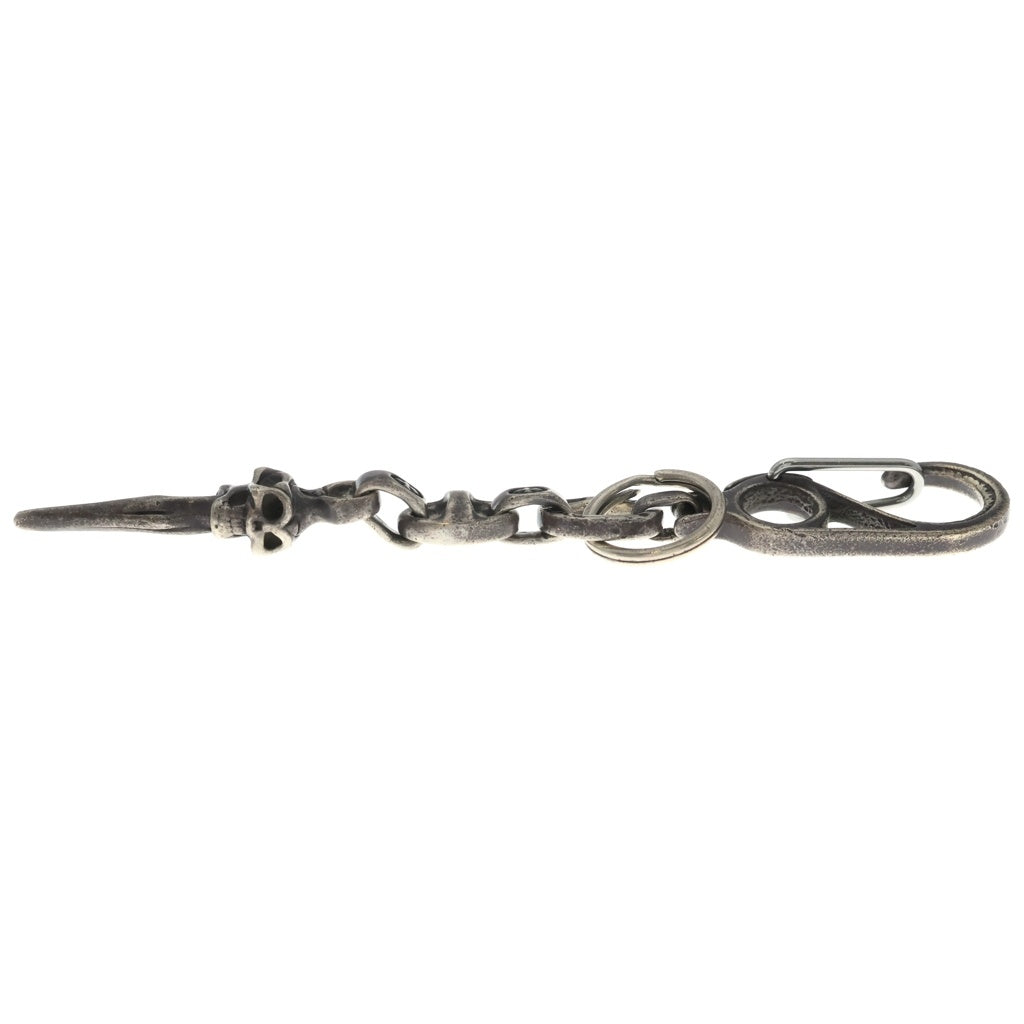 Bill Wall Leather/BWL(ビルウォールレザー) DOUBLE SKULL DAGGER KEY CHAIN ダブルスカルダガー キーチェーン シルバー