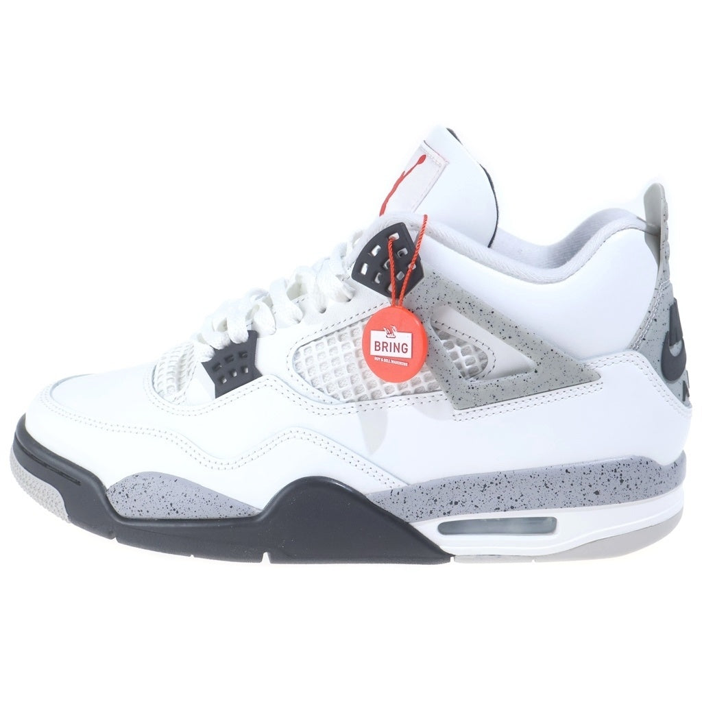 NIKE(ナイキ) AIR JORDAN4 RETRO WHITE CEMENT エアジョーダン4 レトロ ホワイトセメント ハイカットスニーカー ホワイト US11/29cm FV5029-100