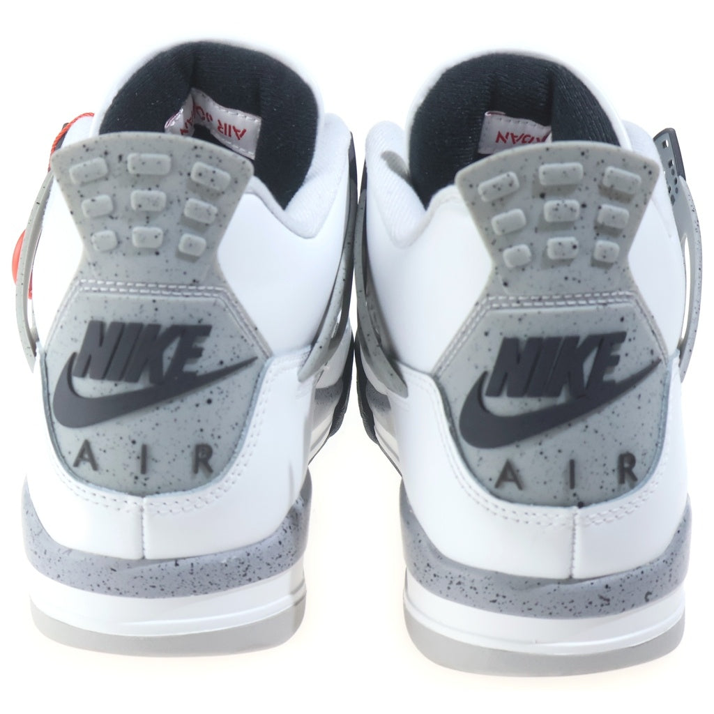 NIKE(ナイキ) AIR JORDAN4 RETRO WHITE CEMENT エアジョーダン4 レトロ ホワイトセメント ハイカットスニーカー ホワイト US11/29cm FV5029-100