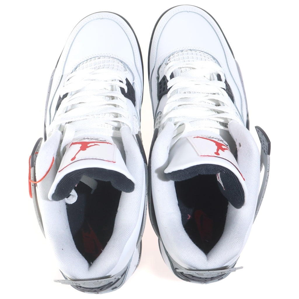 NIKE(ナイキ) AIR JORDAN4 RETRO WHITE CEMENT エアジョーダン4 レトロ ホワイトセメント ハイカットスニーカー ホワイト US11/29cm FV5029-100