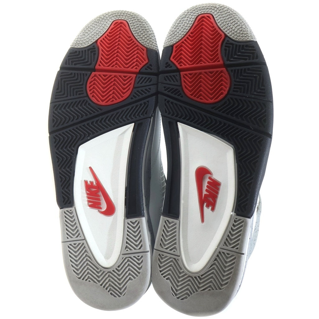 NIKE(ナイキ) AIR JORDAN4 RETRO WHITE CEMENT エアジョーダン4 レトロ ホワイトセメント ハイカットスニーカー ホワイト US11/29cm FV5029-100