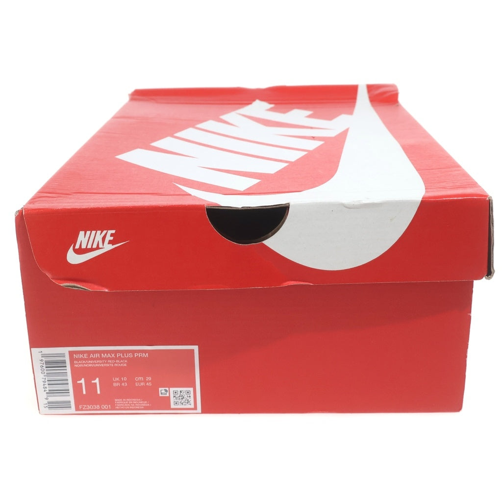 NIKE(ナイキ) AIR MAX PLUS PRM エアマックスプラス プレミアム ローカットスニーカー ブラック US11/29cm FZ3038-001