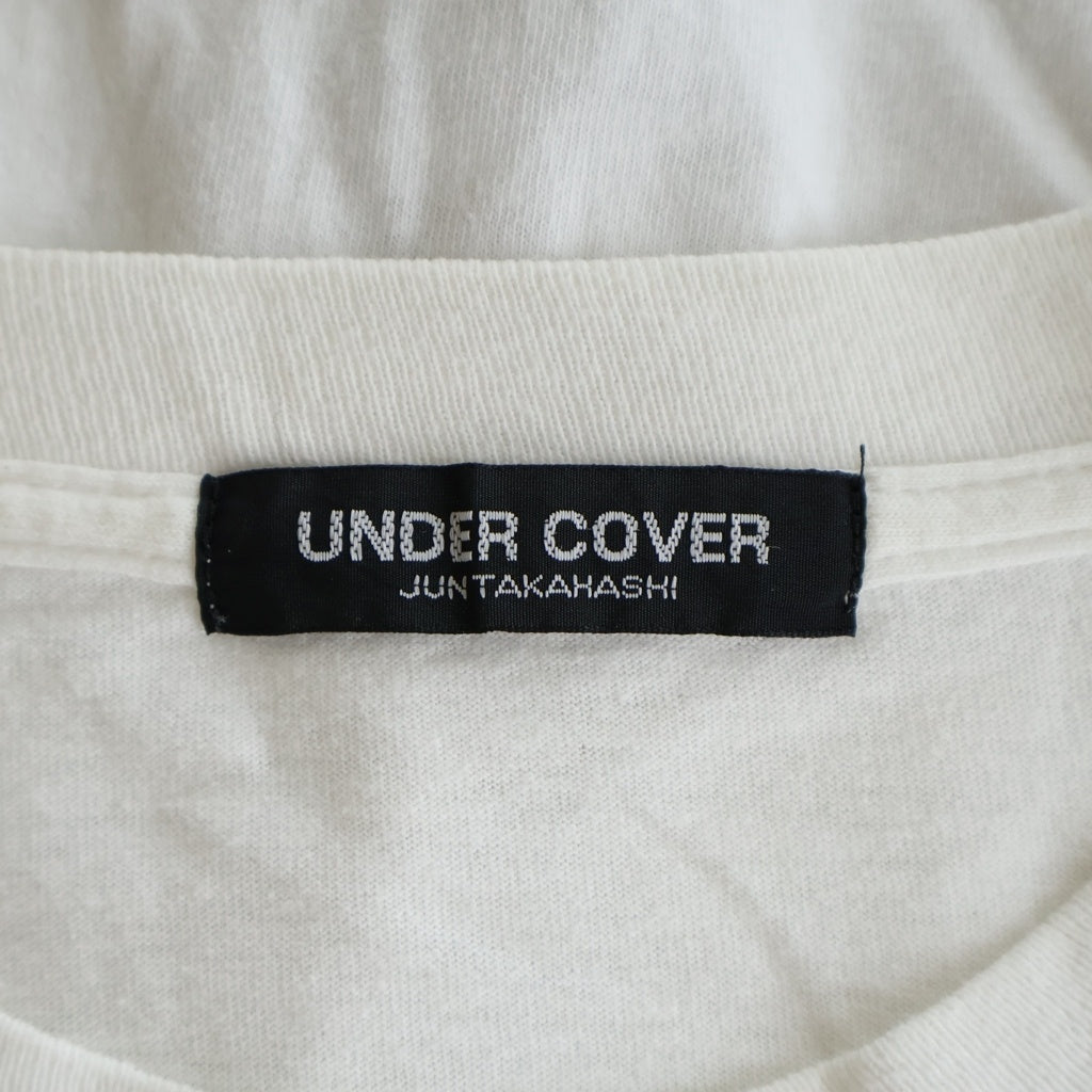 UNDERCOVER(アンダーカバー) 96SS ARCHIVE ドクロ期 クロススカル プリント クルーネック 半袖Tシャツ カットソー ホワイト アーカイブ