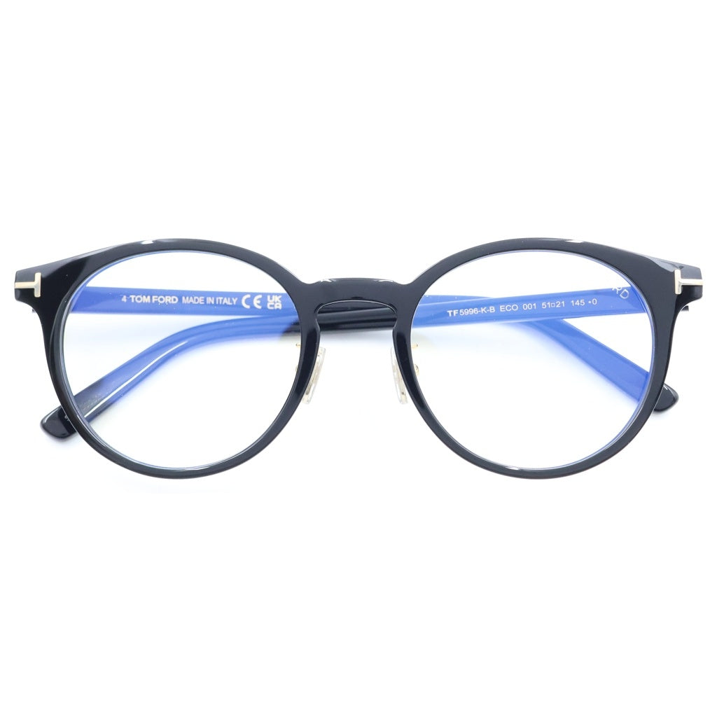 TOM FORD(トムフォード) アジアンフィット ボストンフレーム クリアレンズ サングラス メガネ ブラック TF5996-K-B