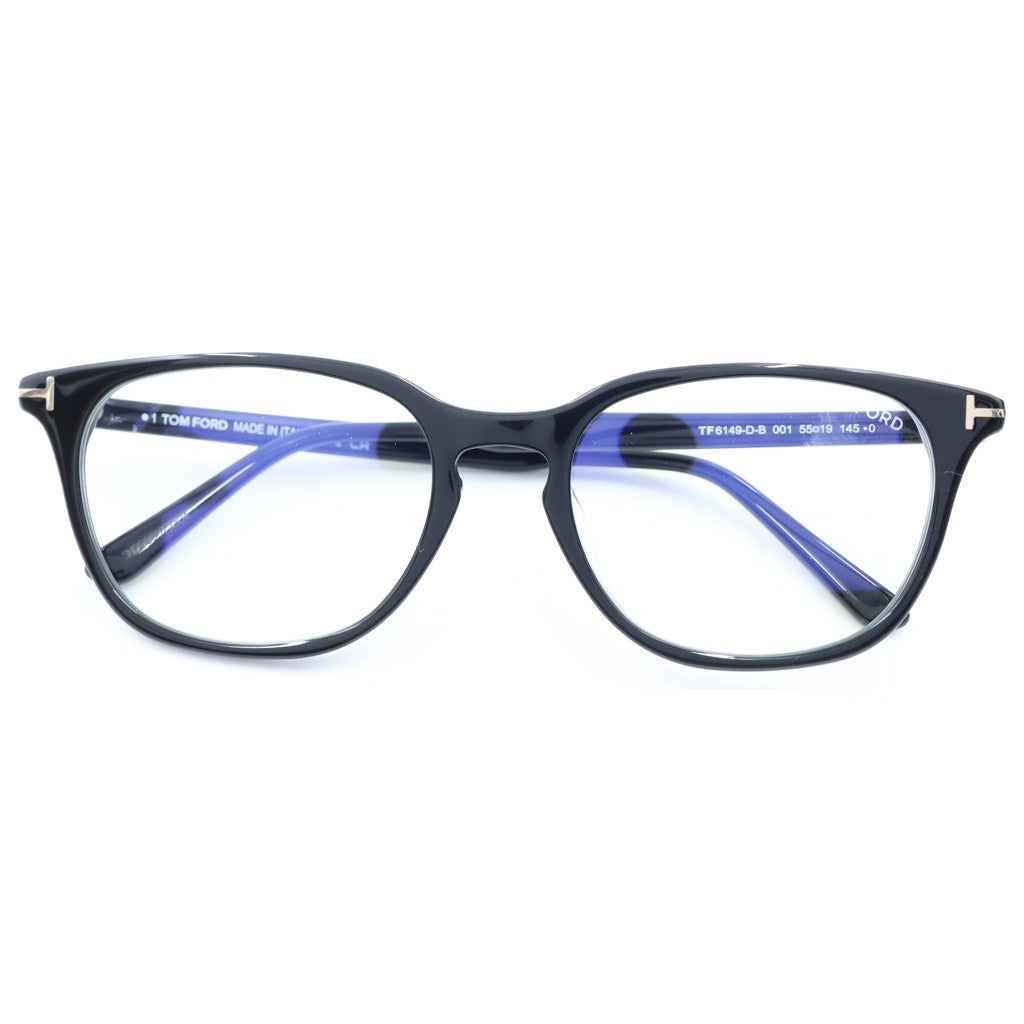TOM FORD(トムフォード) アジアンフィット ウェリントンフレーム クリアレンズ サングラス メガネ ブラック TF6149-D-B