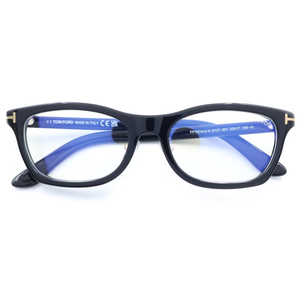 TOM FORD(トムフォード) アジアンフィット スクエアフレーム クリアレンズ サングラス メガネ ブラック TF6074-D-B