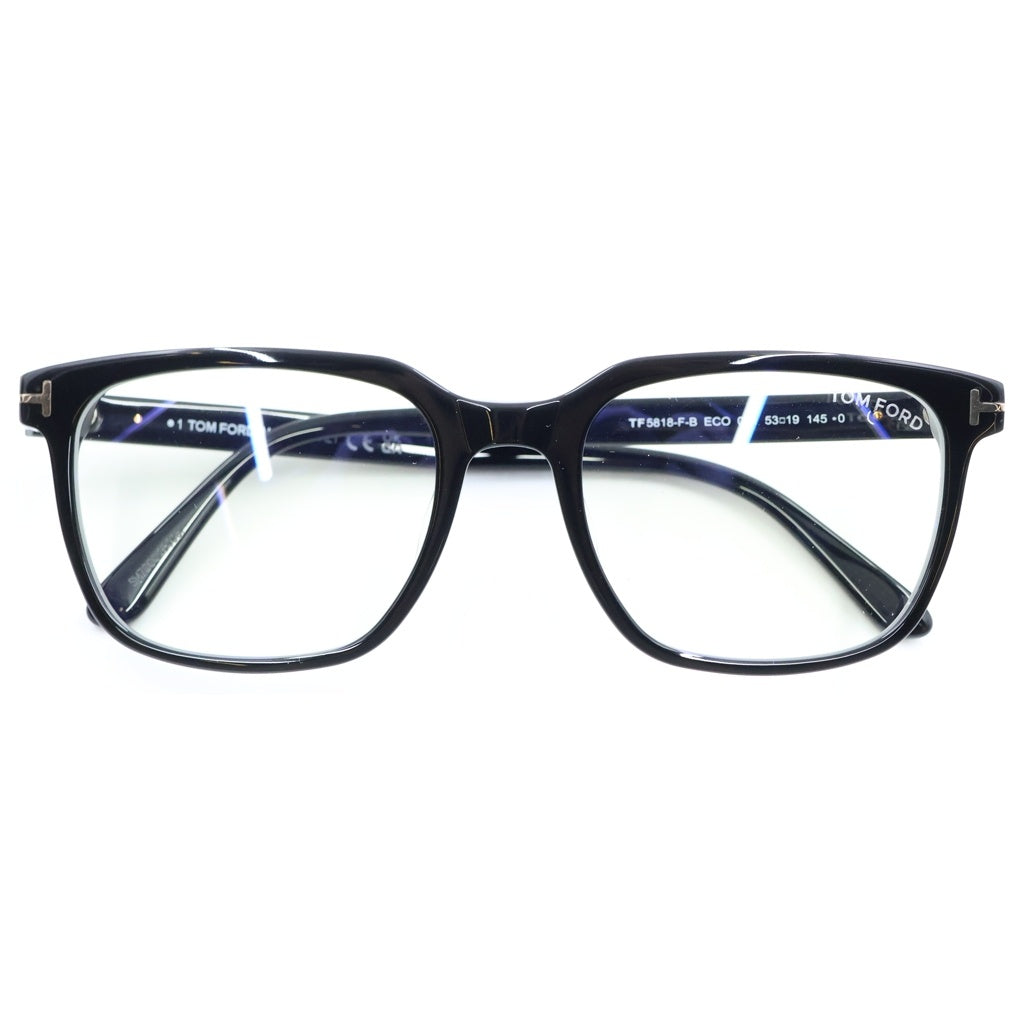 TOM FORD(トムフォード) アジアンフィット ウェリントンフレーム クリアレンズ サングラス メガネ ブラック TF5818-F-B