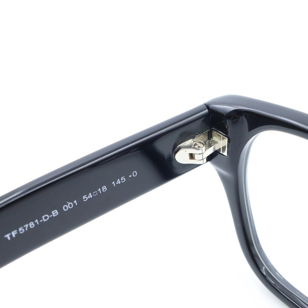 TOM FORD(トムフォード) アジアンフィット スクエアフレーム クリアレンズ サングラス メガネ ブラック TF5781-D-B