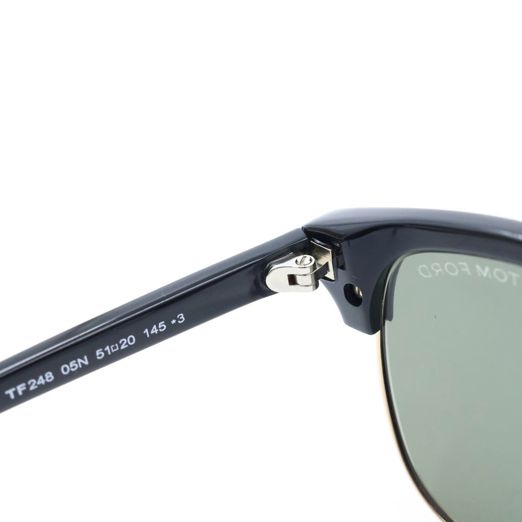 TOM FORD(トムフォード) HENRY サーモントフレーム カラーレンズ サングラス メガネ ブラック/グリーン/ゴールド TF248
