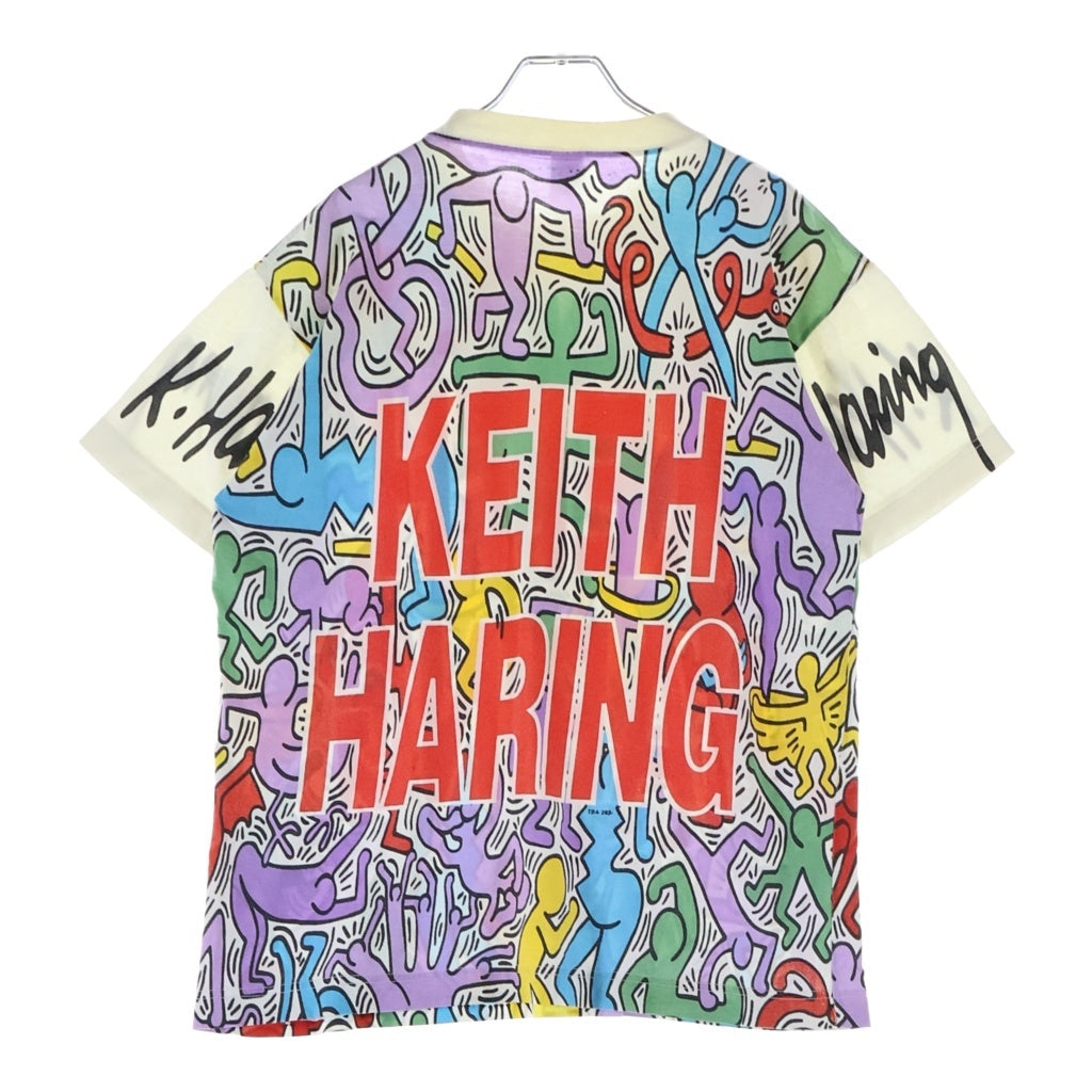 VINTAGE(ヴィンテージ) 90S VINTAGE KEITH HARING XOX ヴィンテージ キースヘリング 総柄プリント クルーネック半袖Tシャツ カットソー マルチ