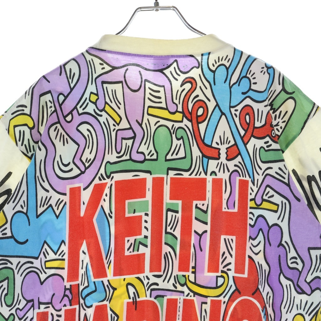 VINTAGE(ヴィンテージ) 90S VINTAGE KEITH HARING XOX ヴィンテージ キースヘリング 総柄プリント クルーネック半袖Tシャツ カットソー マルチ