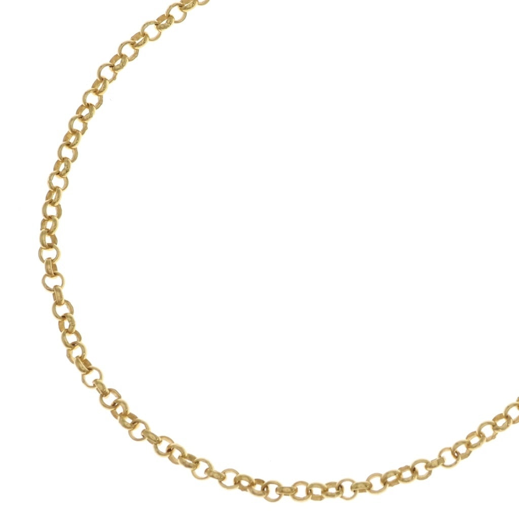 CHROME HEARTS(クロムハーツ) 22K NECKCHAIN R18 ロールチェーンネックレス 18inch ゴールド BCA010