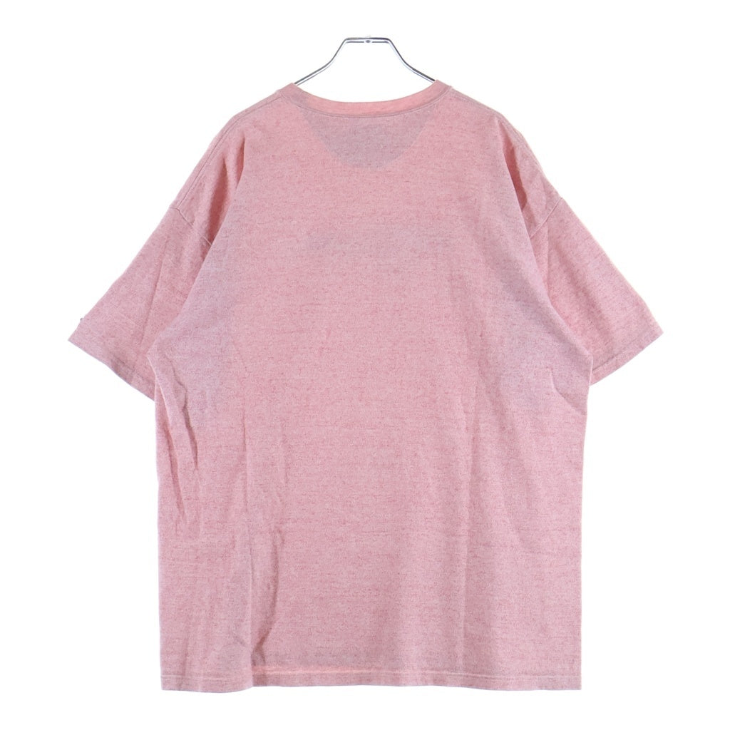 TENDERLOIN(テンダーロイン) T-SHIRT 初期 ステーキタグ フロントプリント 霜降り クルーネック 半袖Tシャツ カットソー ピンク