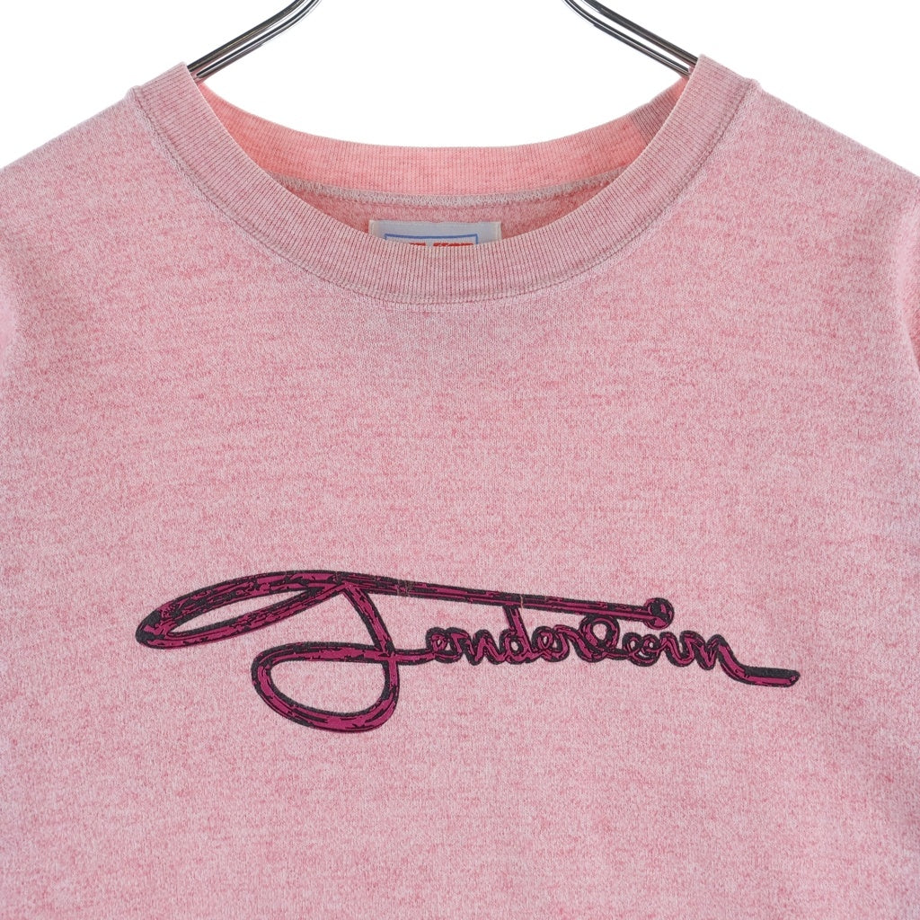 TENDERLOIN(テンダーロイン) T-SHIRT 初期 ステーキタグ フロントプリント 霜降り クルーネック 半袖Tシャツ カットソー ピンク