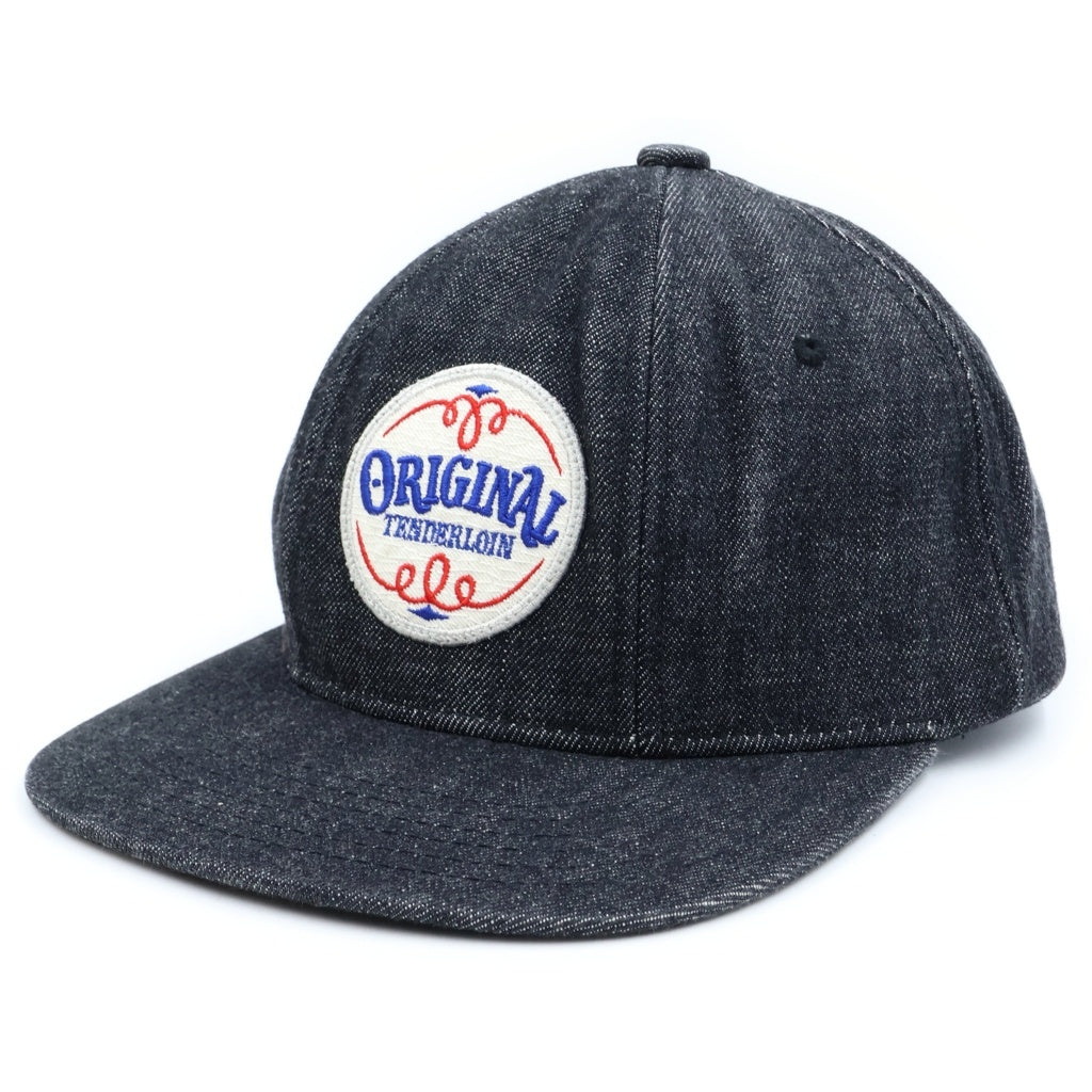 TENDERLOIN(テンダーロイン) DENIM TRUCKER CAP フロントロゴパッチ デニム トラッカーキャップ 帽子 ブラック