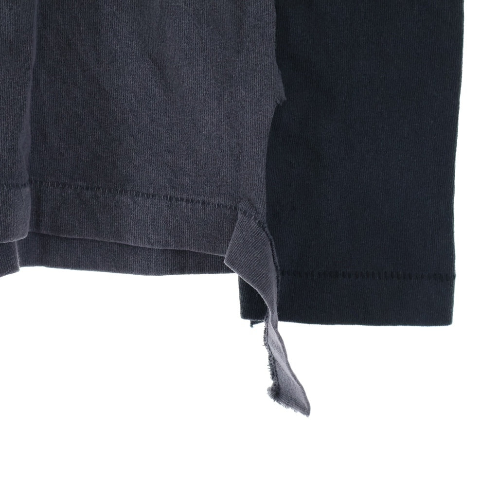 RRR123 RIVINGTON roi Rebis(リヴィントンロイレビス) LEFT OUT ENEMY L/S TEE レフトアウト エネミー 両面プリント ロングスリーブカットソー グレー
