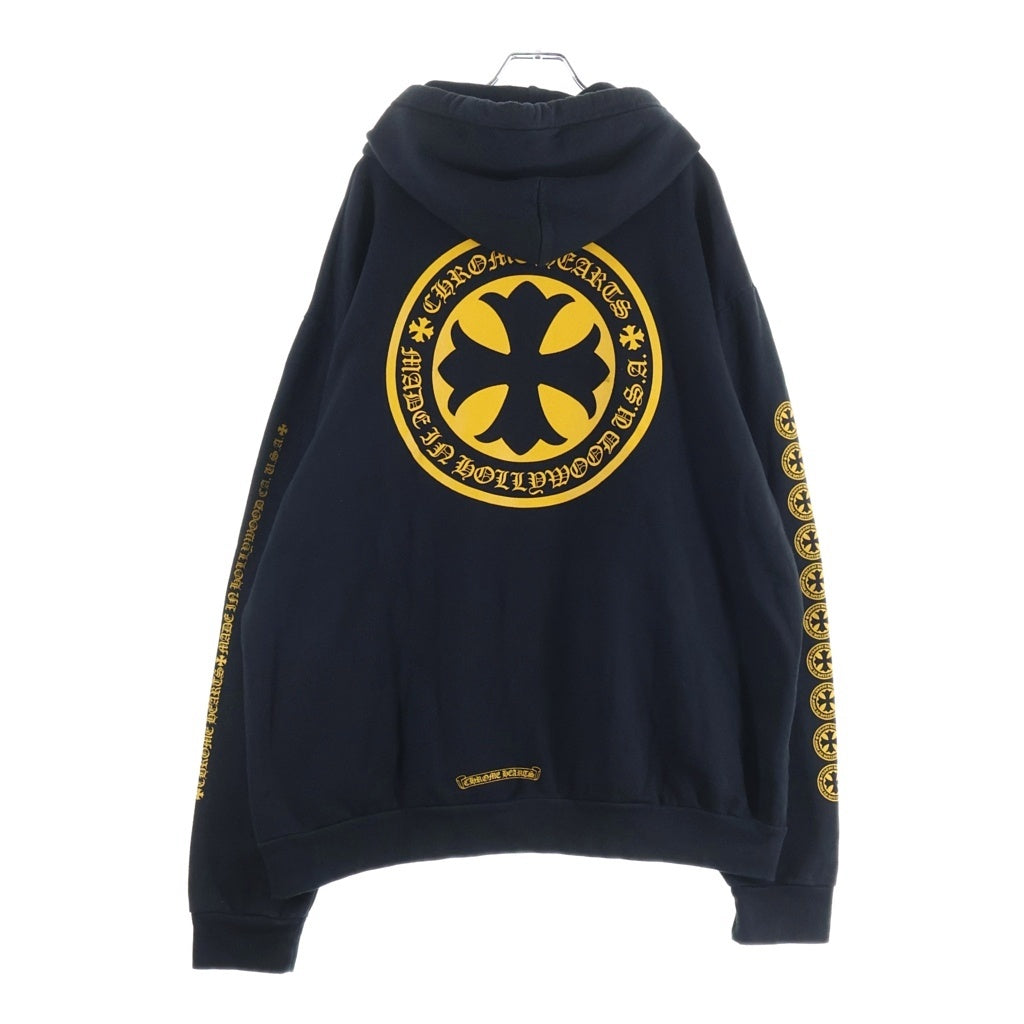 CHROME HEARTS(クロムハーツ) SWTSHRT HD PLVR CHプラスプリント プルオーバースウェットパーカー フーディー ブラック