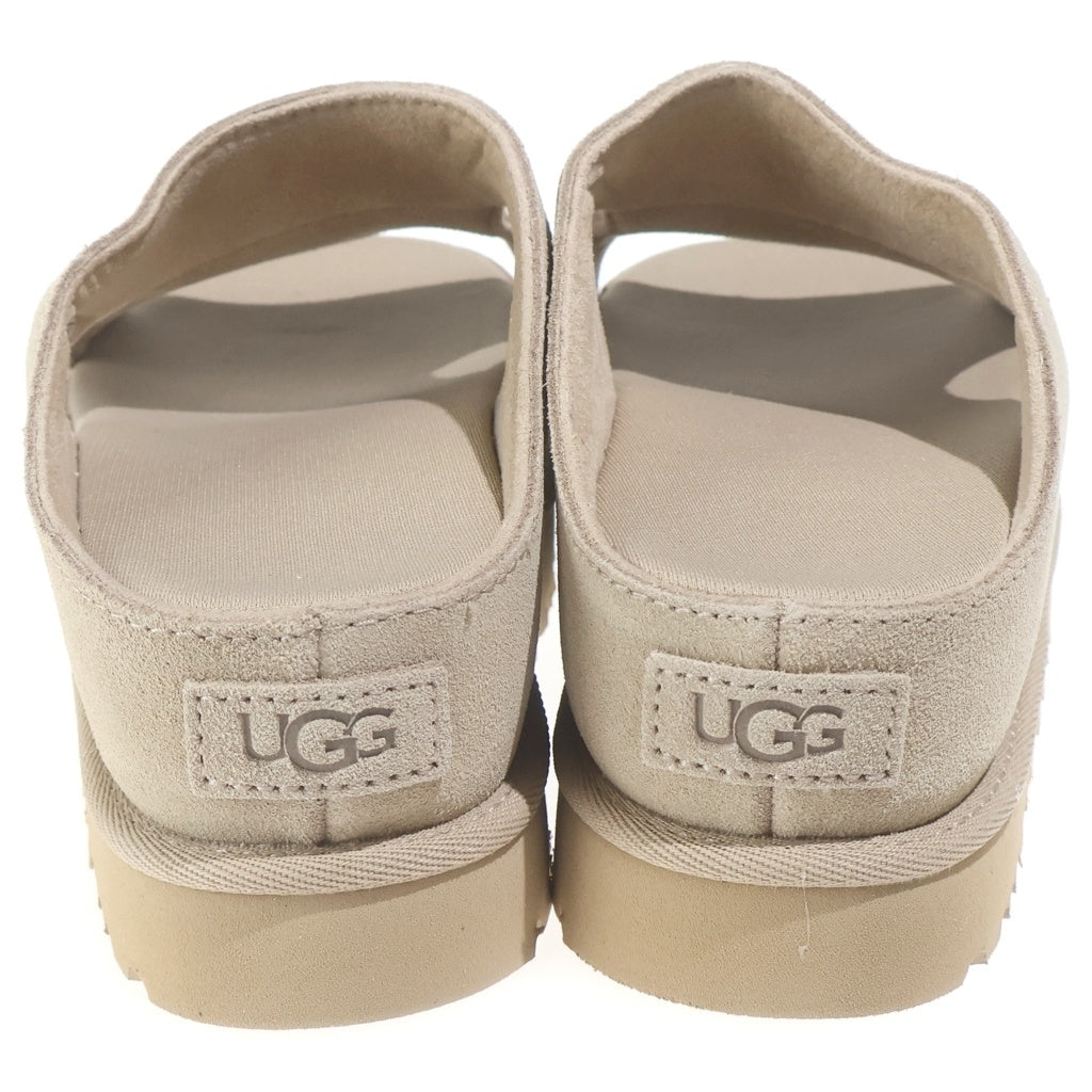 UGG(アグ) GOLDENSTAR HI CUTOUT SLIDE ゴールデンスター カットアウトスライド スウェードサンダル ベージュ レディース US6/23cm 1175132