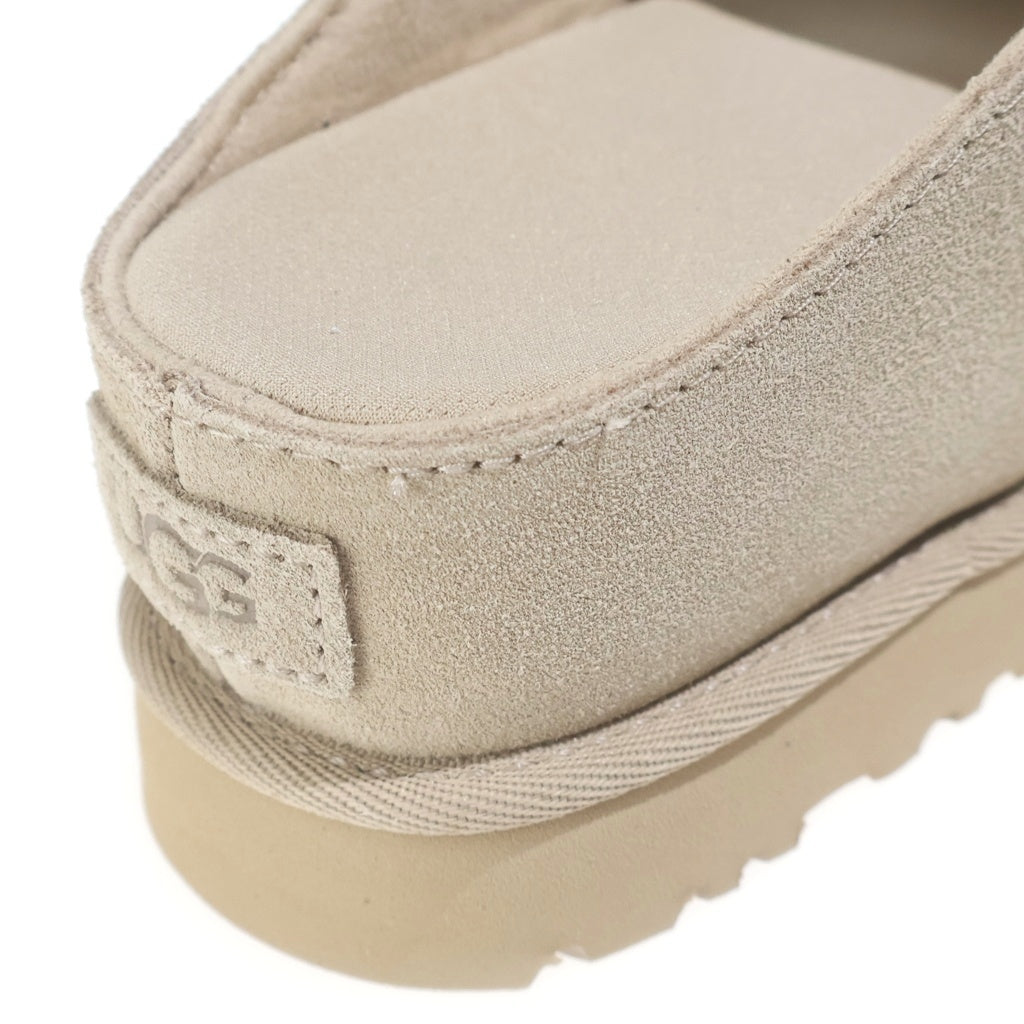 UGG(アグ) GOLDENSTAR HI CUTOUT SLIDE ゴールデンスター カットアウトスライド スウェードサンダル ベージュ レディース US6/23cm 1175132